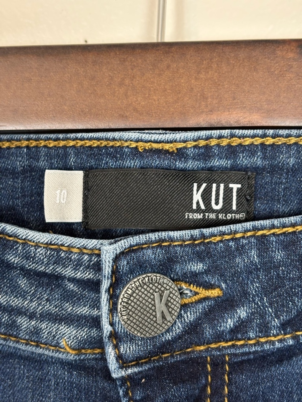 Kut From‎ The Kloth Jeans Womens 10 Blue Toothpick Skinny Mid Rise Stretch Denim - Picture 7 of 10